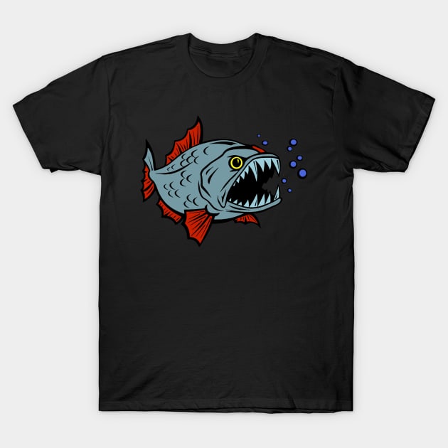 Piranha T-Shirt by alexwestshop